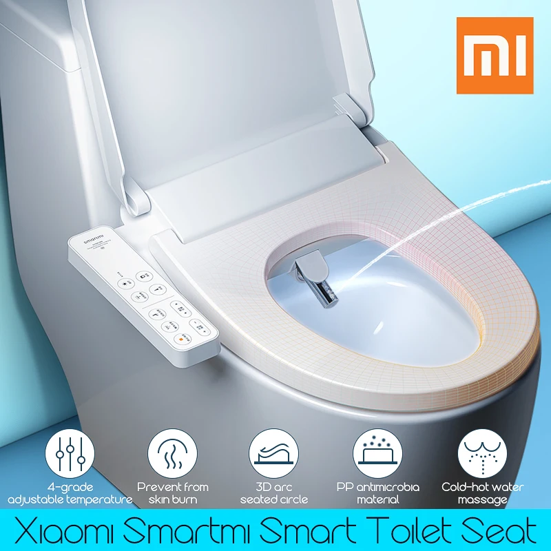 Многофункциональное умное сиденье для унитаза Xiaomi Smartmi светодиодный Ночной