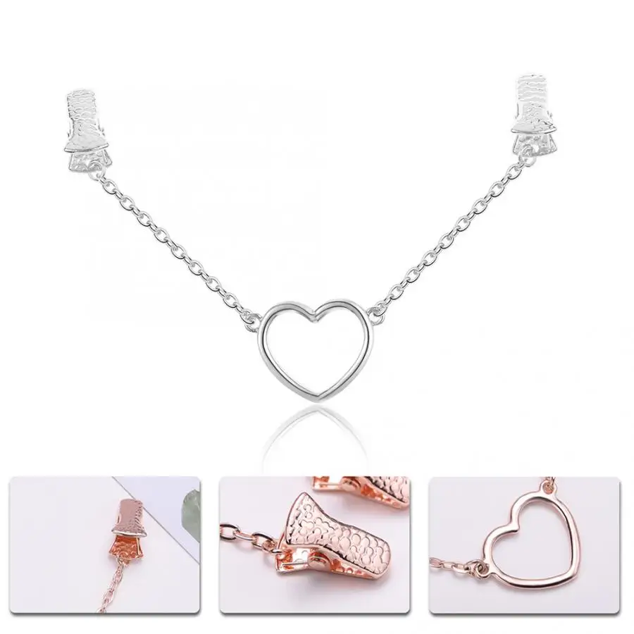 Модный женский Дамский шарф зажим в форме сердца кулон шаль пряжка