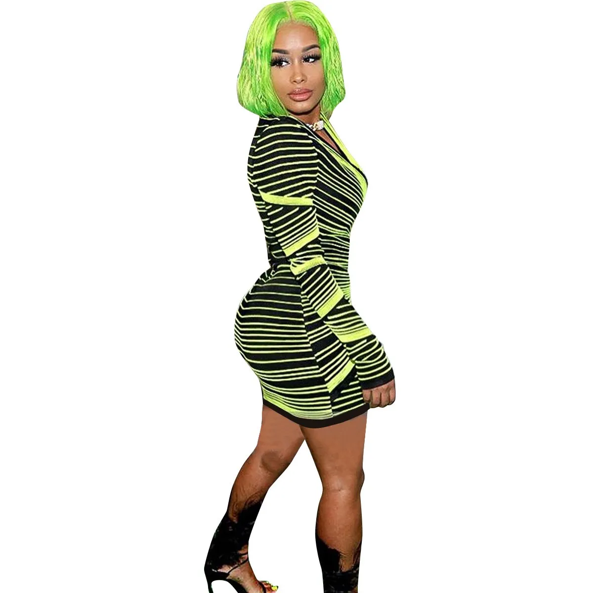 Осень 2018 г. Клубная одежда сексуальная обёрточная бумага Bodycon платье для женщин с