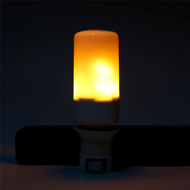 E27 пламя лампы 99leds B22 E14 E12 пожара световой эффект Открытый сад мерцающего эмуляции