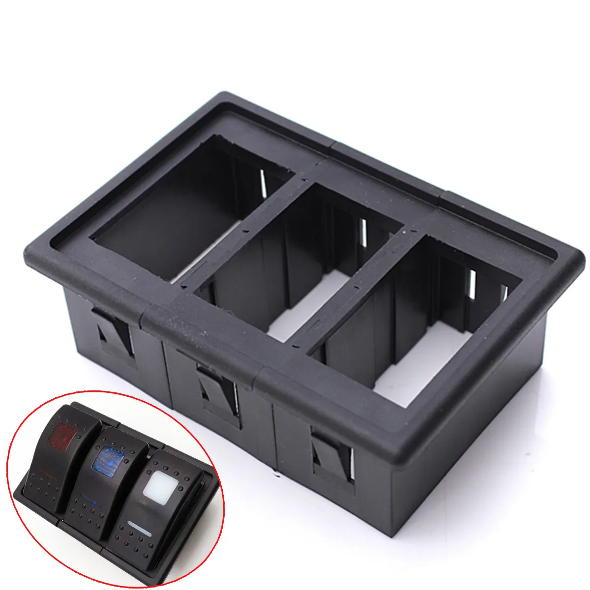 Автомобильная лодка 3-х клавишный переключатель корпус зажим панель Держатель