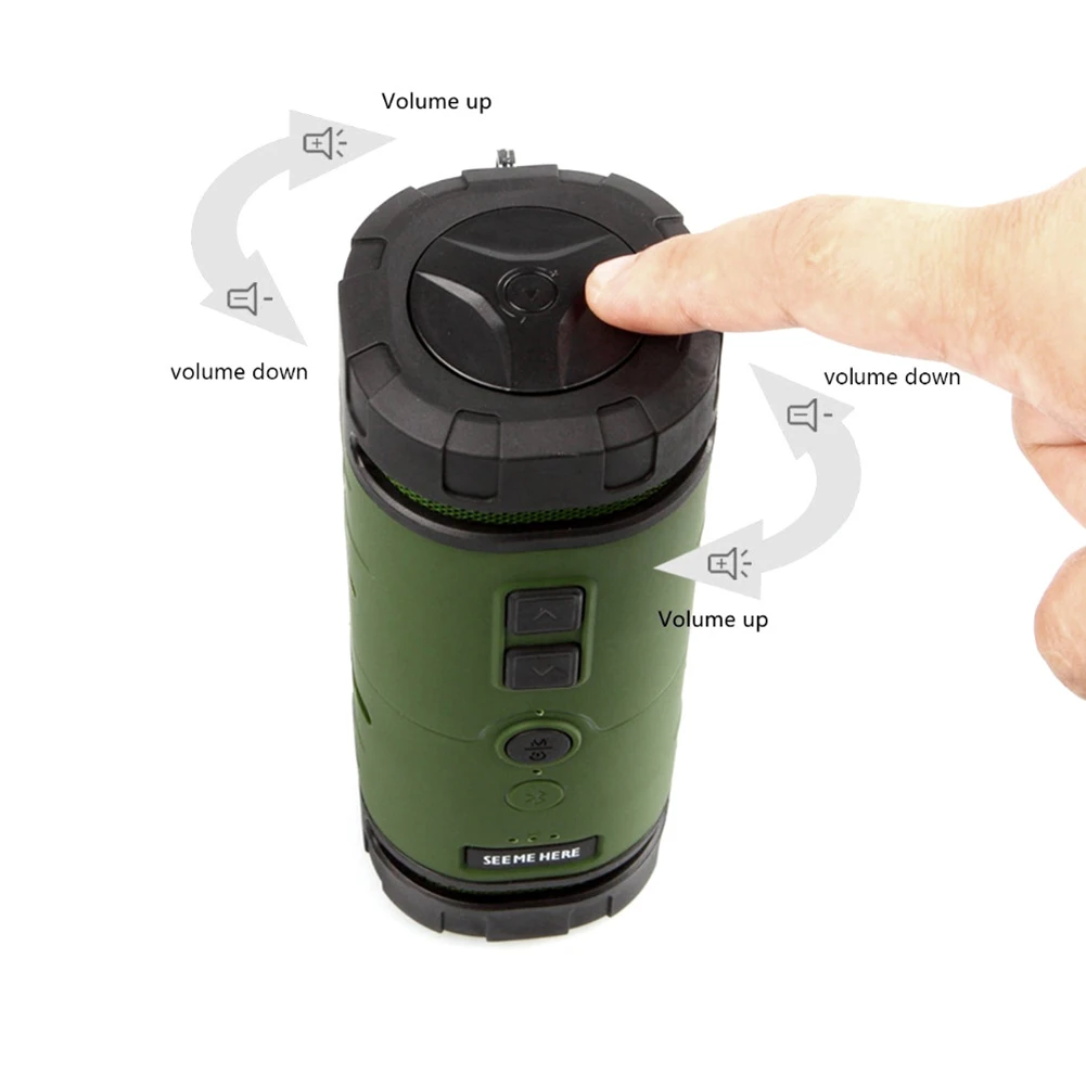 See Me Here Wireless Bluetooth Speaker Outdoor Sport Shockproof Dust-Proof Super Bass Stereo High-Def Sound | Электроника