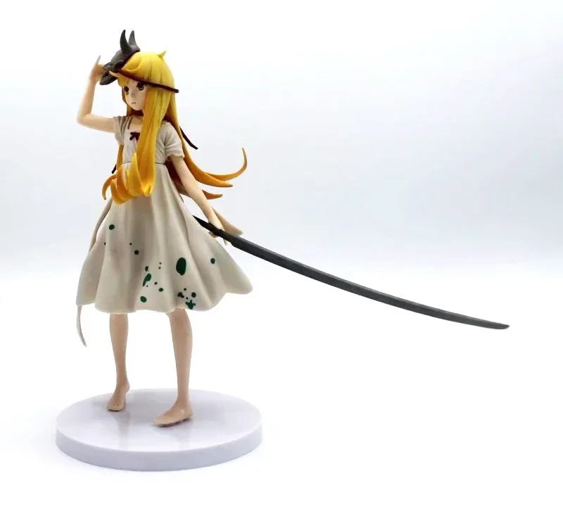 21 см BANPRESTO Ошино Синобу Bakemonogatari сексуальные девушки аниме ПВХ Фигурки игрушки