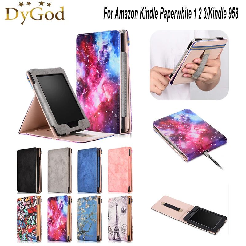 DyGod 6 дюймов кожаный чехол для Amazon Kindle Paperwhite 1 2 3 ультра тонкий ударопрочный с