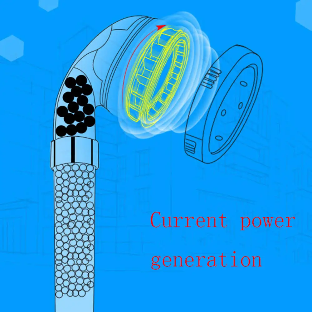 Светодиодная насадка для душа Anion душевая головка спа экономия воды контроль