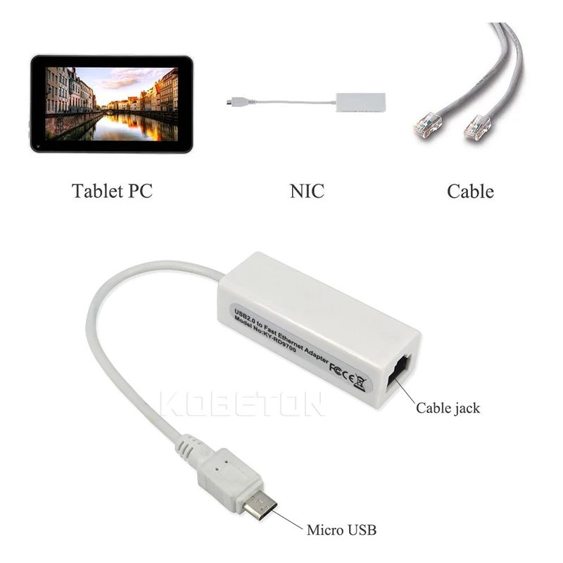 Адаптер Kebidu с USB на RJ45 Mini 2 0 Ethernet 10/100 Мбит/с Lan сетевая карта адаптер для ПК Windows