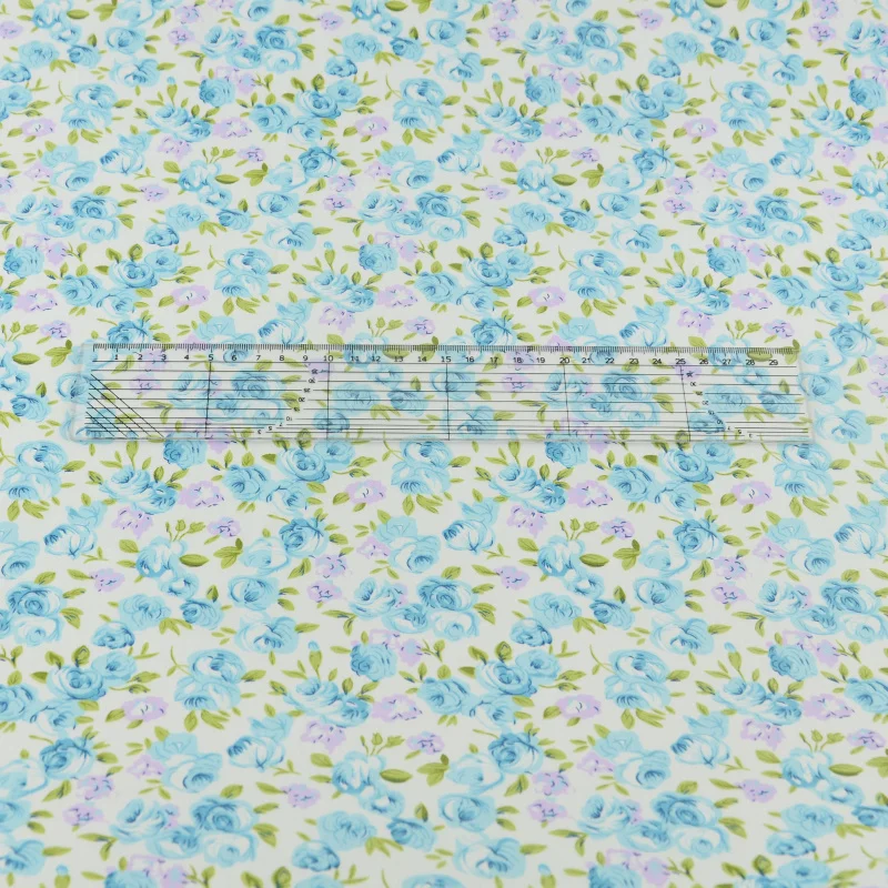 Green Printed Floral Designs Cotton Fabric Twill Tecido Bedding Scrapbooking Home Textile Sewing Cloth Quilting Patchwork Tissue | Дом и сад