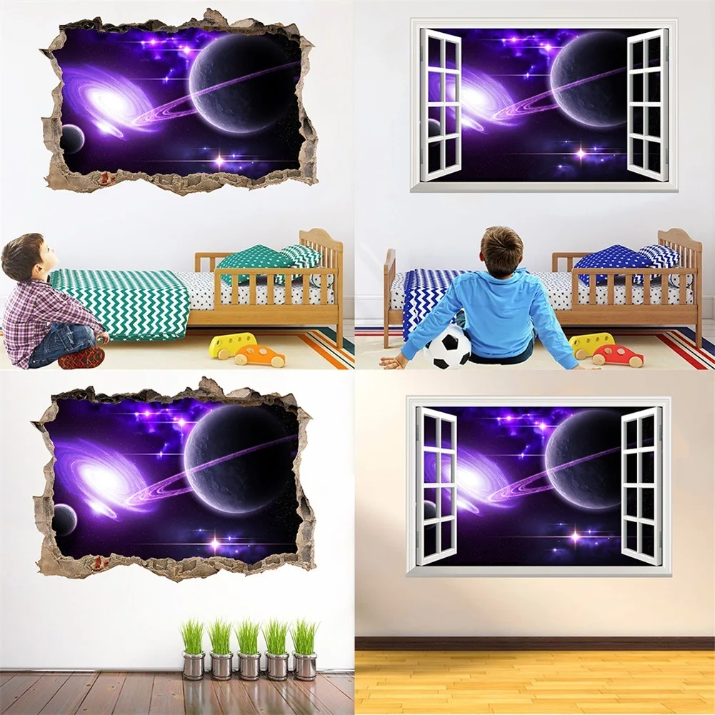 Кун Шан новый шаблон 3d мечта синий звездное небо звезды наклейки на стену