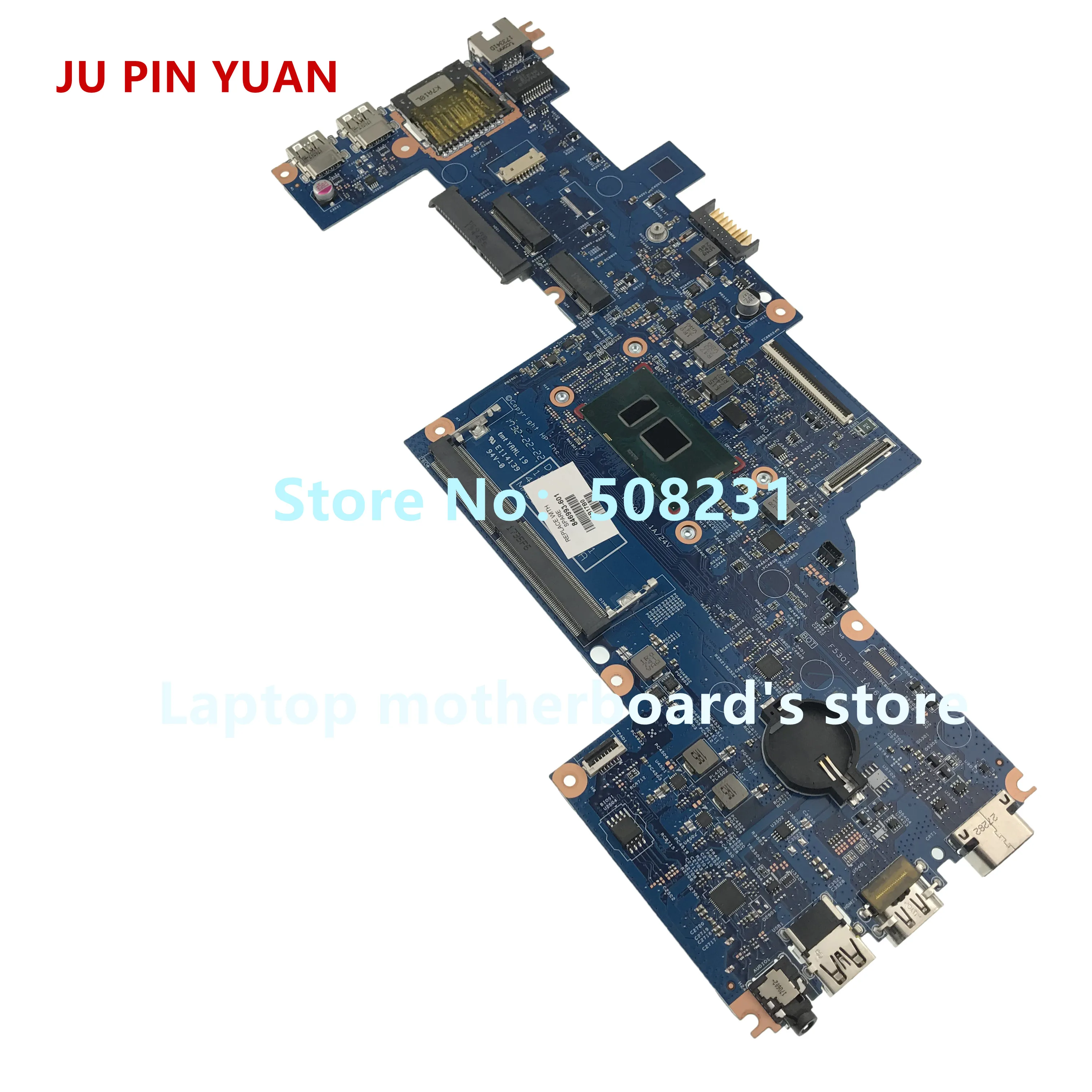 JU PIN YUAN 846993-001 846993-601 материнская плата для ноутбука HP ProBook 11 G2 системная 4405U 100%