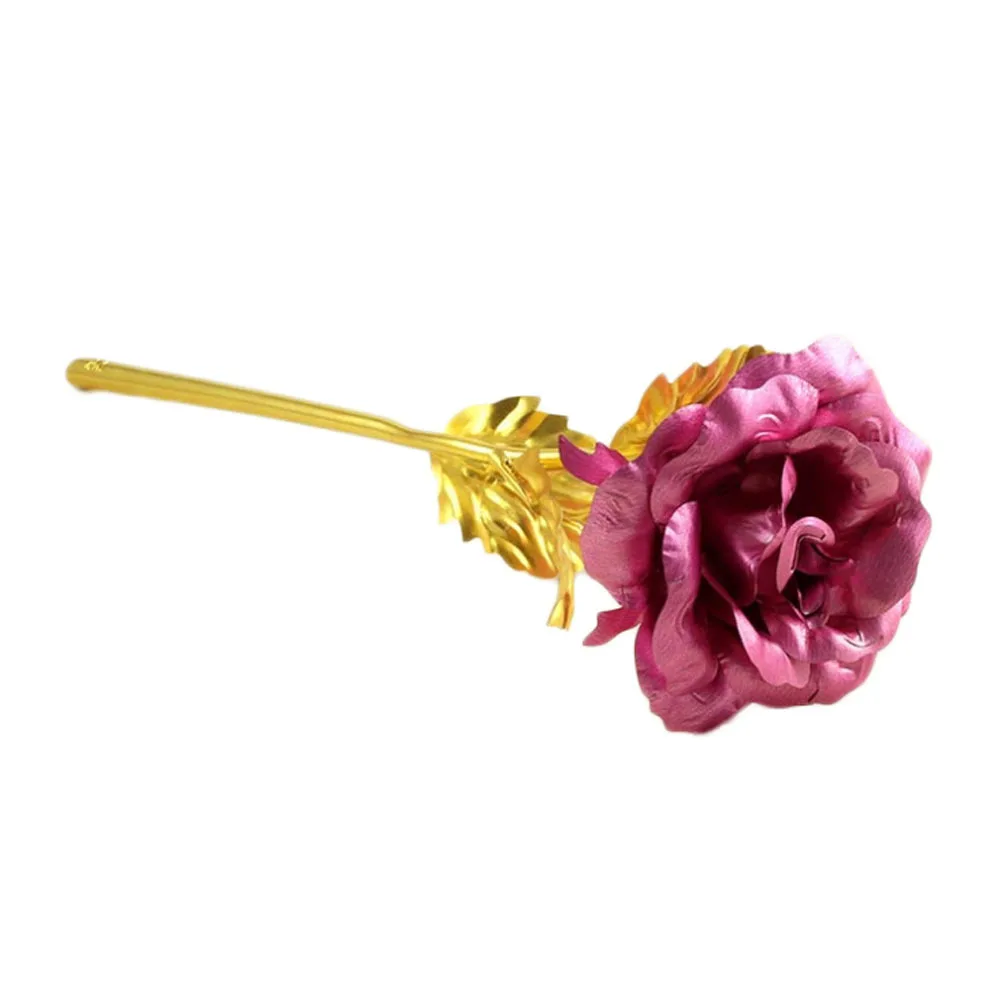 Gold Foil Plated Rose Wedding Decoration Golden Dipped FLOWER artificiales artificial flower 6 Color | Дом и сад