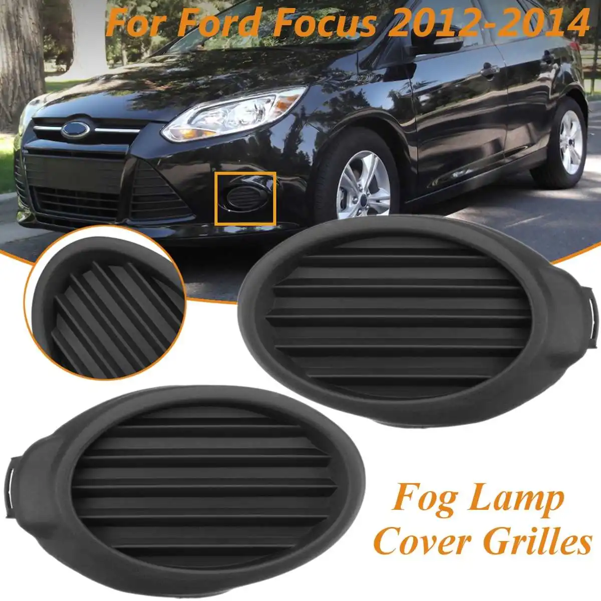 Передний бампер для Ford Focus 2012 2013 2014 противотумансветильник рамка решетки