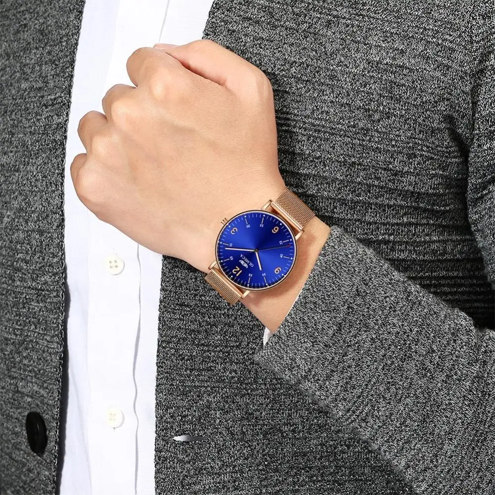 Роскошные часы Reloj Hombre мужские водонепроницаемые хронограф светящиеся наручные