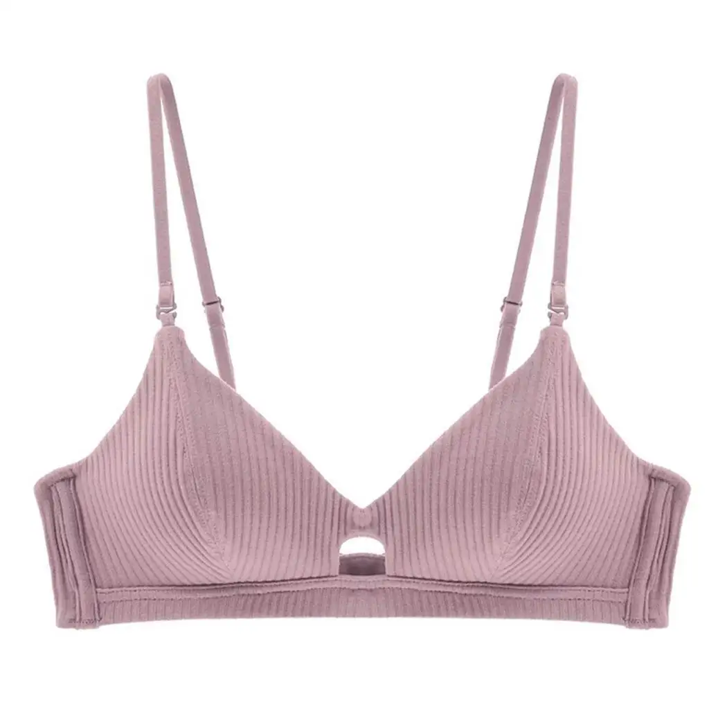 Женский Повседневный одножильный провод свободный бюстгальтер с пряжкой на