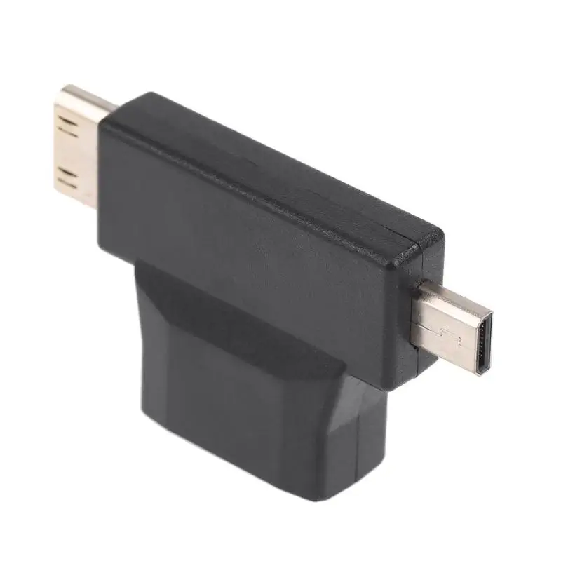 HDMI Женский к Mini Мужской + Micro мужской порт разветвитель конвертер| |