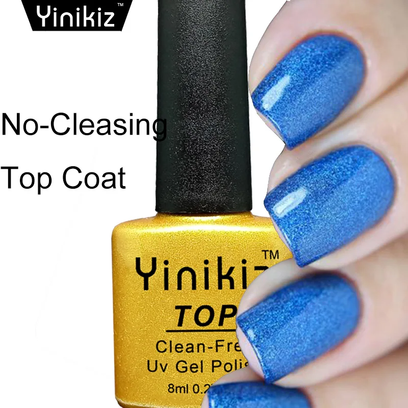 Yinikiz Топ пальто печать база набор для UV светодио дный дизайн ногтей нормальный Soak