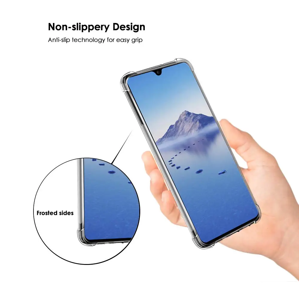 Чехол для Huawei Honor 8S гибридный ударопрочный ультратонкий защитный прозрачный