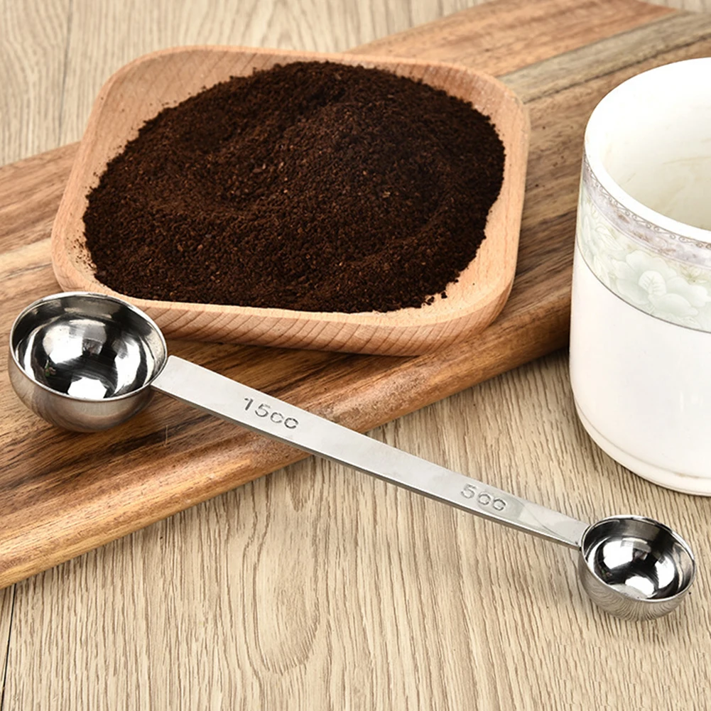 Double Head Stainless Steel Measuring Bean Powder Multifunctional Tools Scale Coffee Spoon Tea Home Cooking Kitchen | Дом и сад