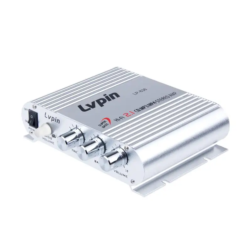 Автомобильный усилитель 12V Мини Hi Fi 2 1 автомобильный MP3 MP4 стерео аудио плеер Авто