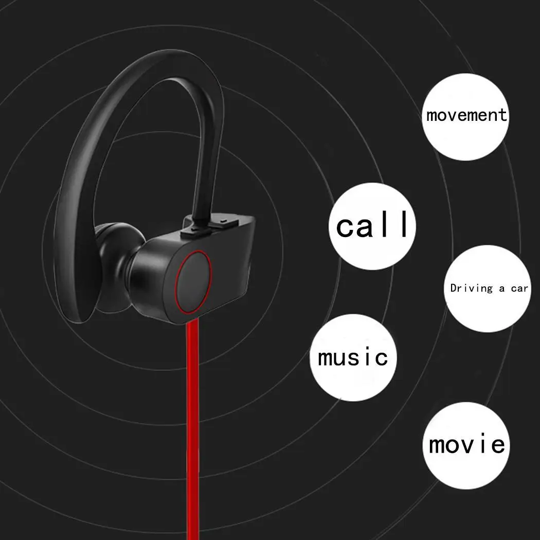 Универсальные беспроводные Bluetooth стерео наушники вкладыши Спортивные