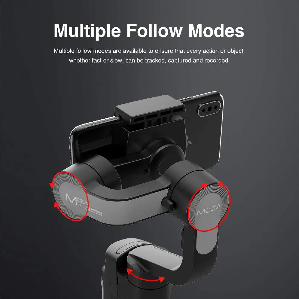 BEESCLOVER MOZA Mini S 3 Axis складной смартфон шарнирный стабилизатор для камеры GoPro смарт