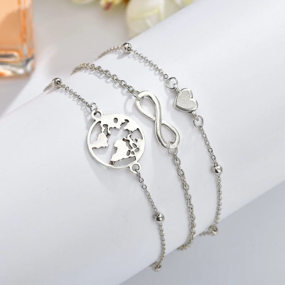 Богемные бусы браслет на щиколотке для женщин цепочка ног Круглый с кисточками