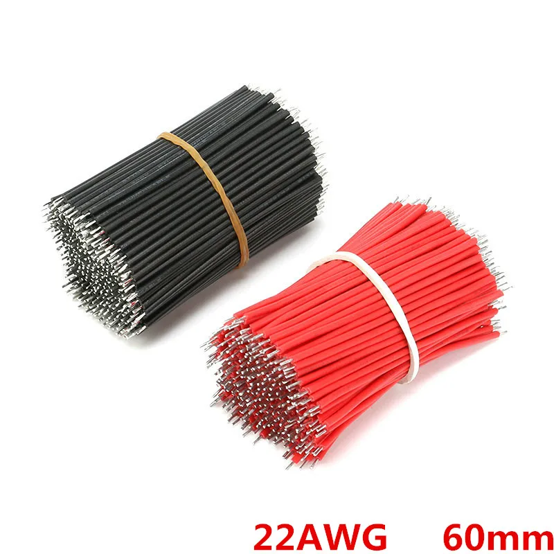 100 шт./компл. 22AWG макетная плата перемычка Кабель Комплект проводов 6 см Fly