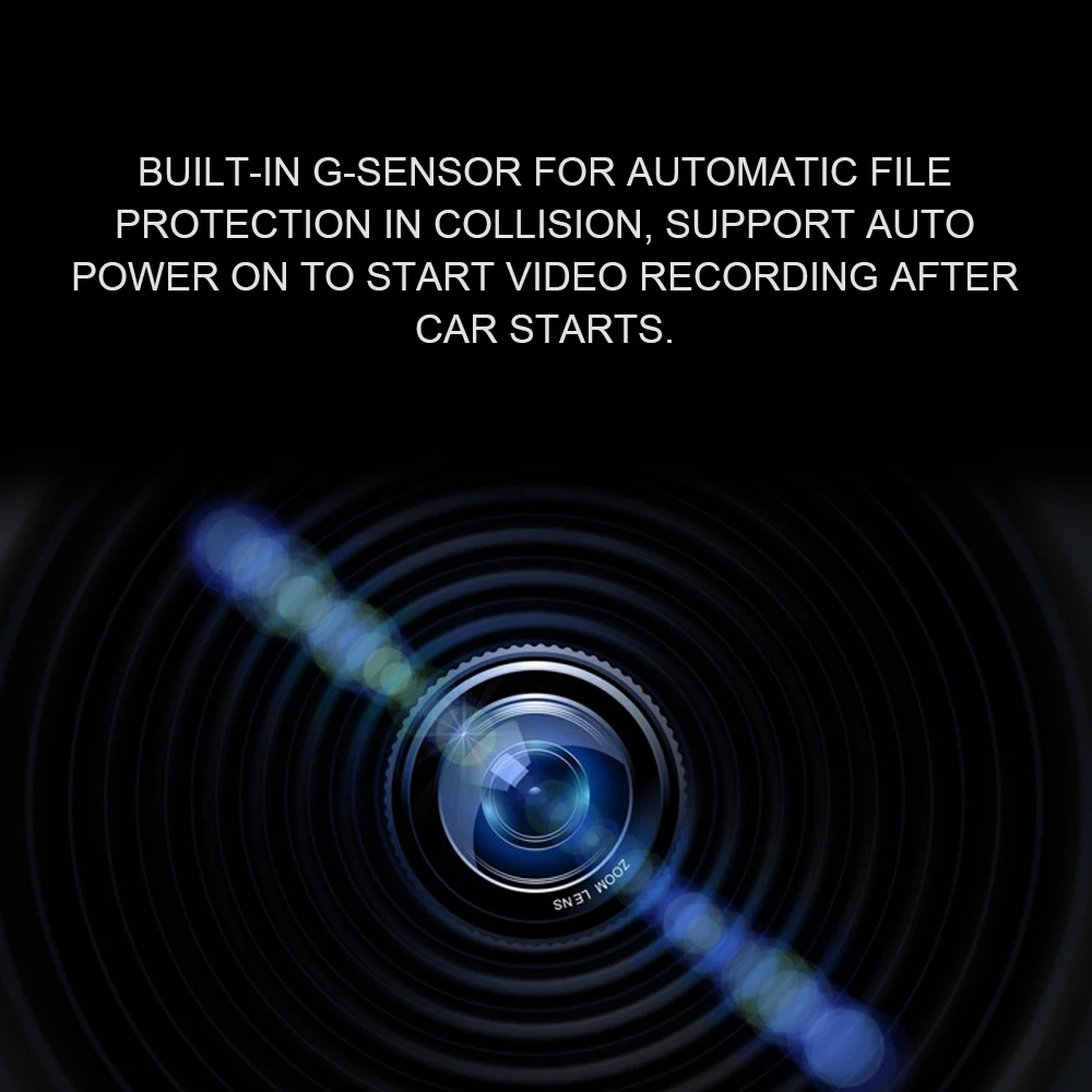 Автомобильный мини видеорегистратор ADAS Full HD цифровой для Android APP мультимедийный