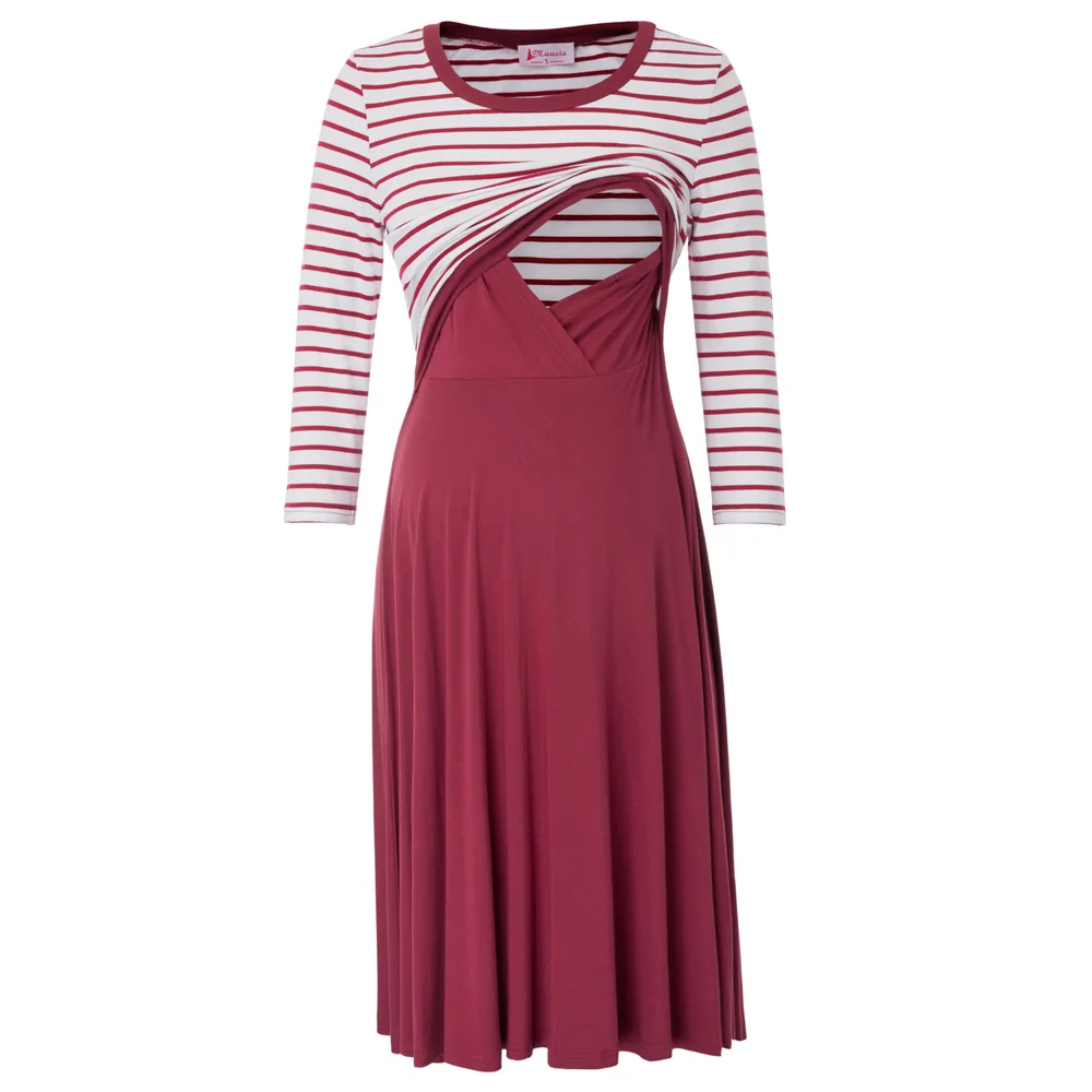 Женское платье для кормящих мам с рукавом 3/4|Женские платья| |