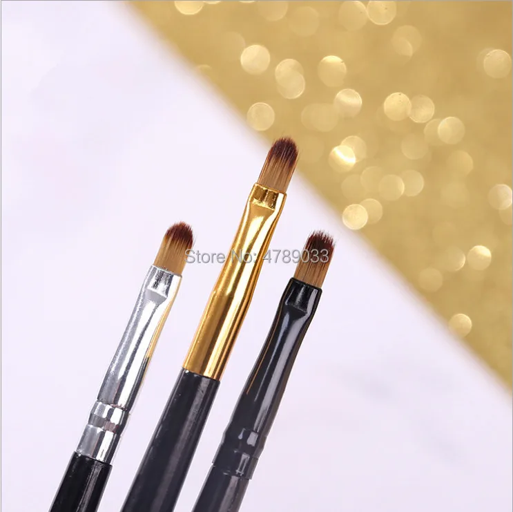 50pcs/pack Gold Silver Black Lips Makeup Brush Pen Metal Handle Cosmetic Lipgloss Lipstick Lip Gloss With Protect Cap | Красота и