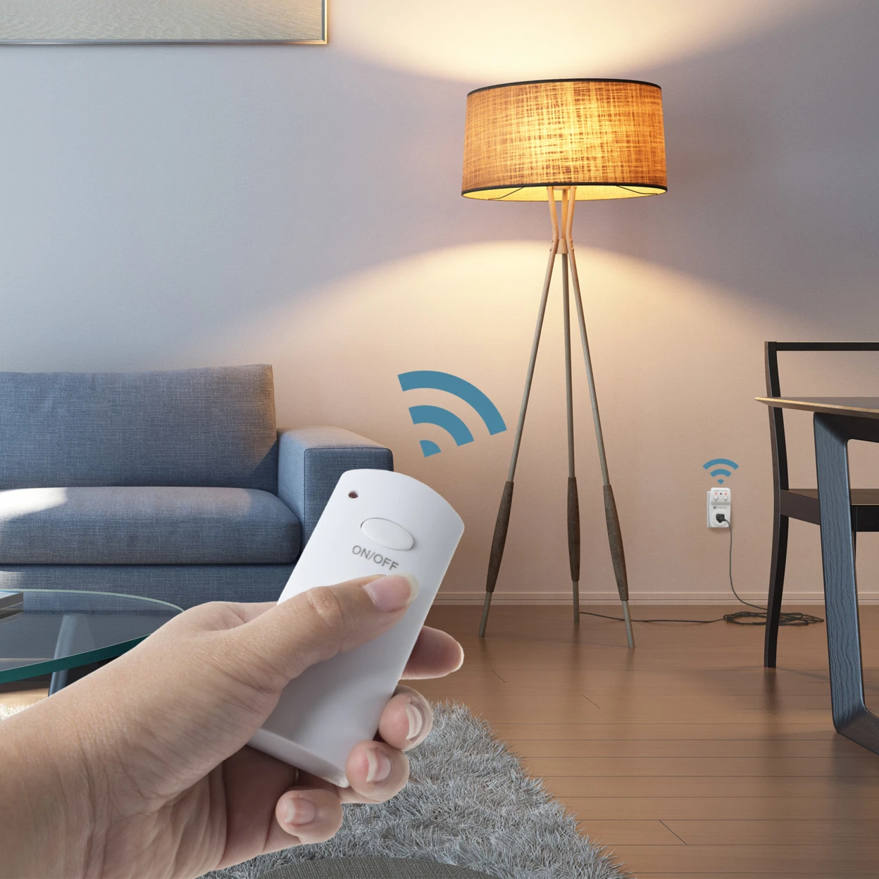 Внутренняя Беспроводная электрическая розетка с программируемым пультом