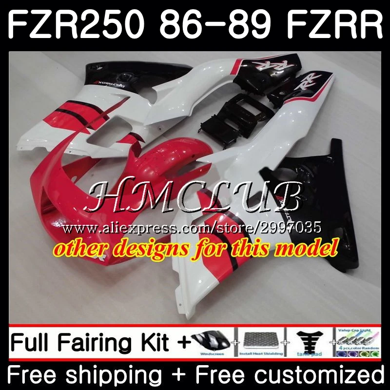 Body Silver black For YAMAHA FZRR FZR 250R 250 1986 1987 1988 1989 1HC.6 FZR250RR FZR250R FZR-250 FZR250 86 87 88 89 Fairing | Автомобили