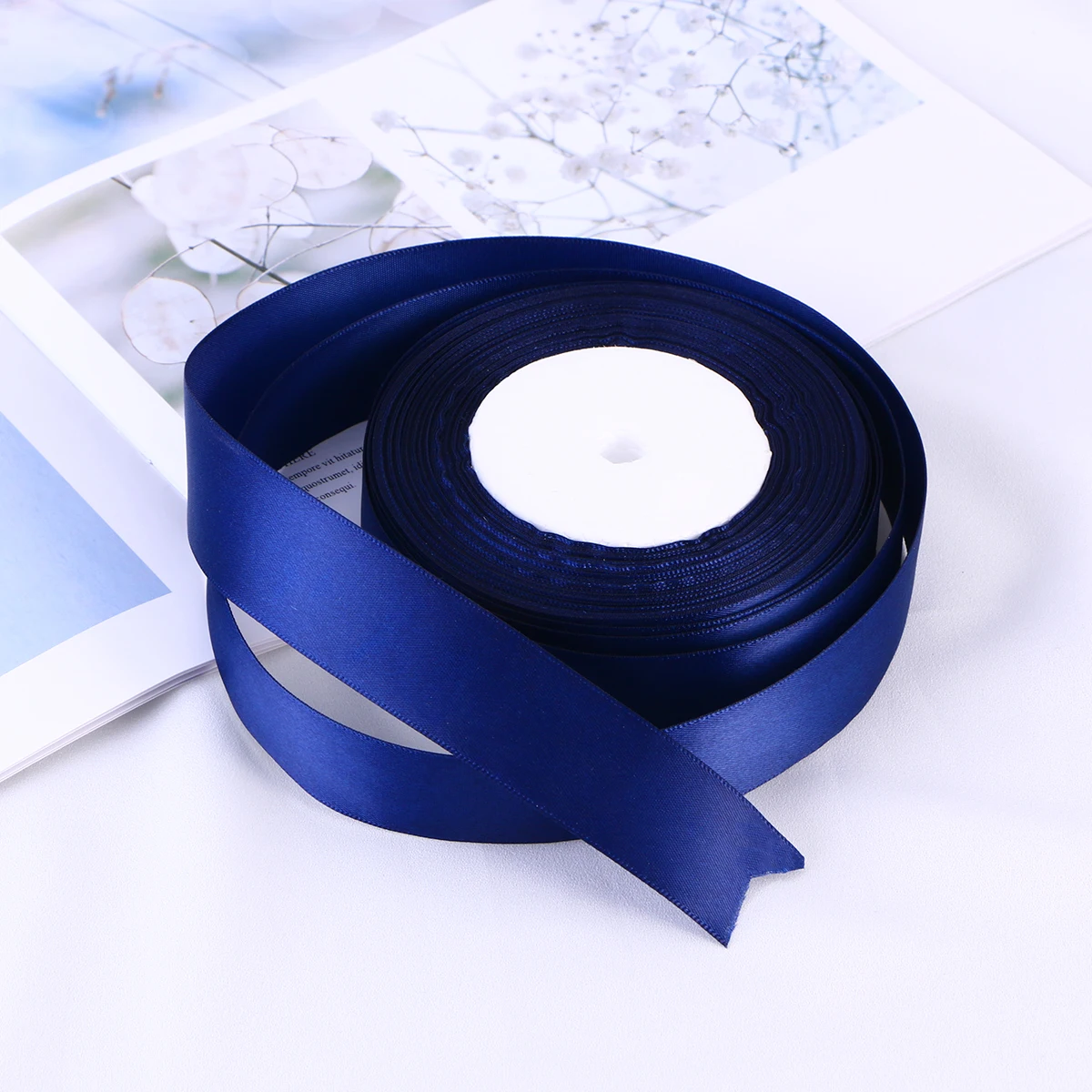25m x 2.5cm Gift Wrap Storage Ribbon Curling For Party Holiday Decor (Dark Blue) |
