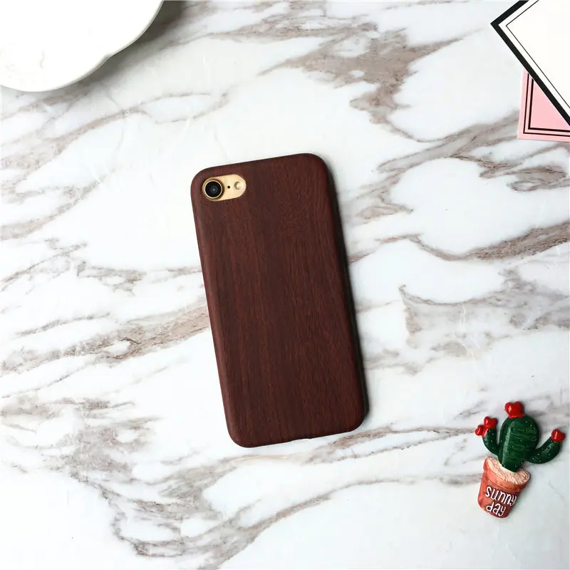 

Natural Wooden Grain Soft Case For iPhone 6 6s 6plus 6splus 7 7plus 8 8plus X Cover Leather TPU Wood Business Phone Case