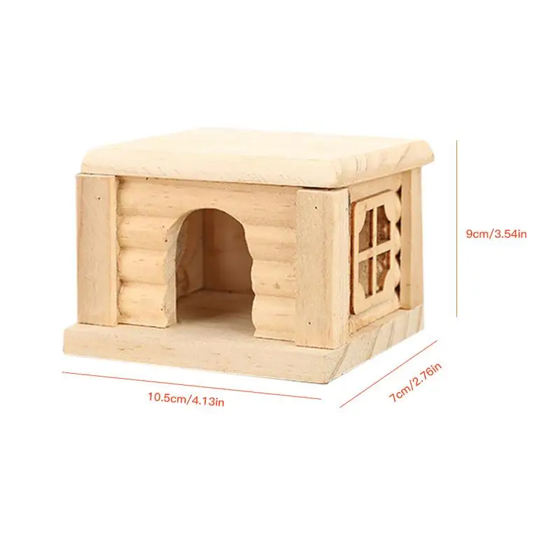 Клетка для хомяка прочный деревянный домик без запаха нетоксичный и замок - Фото №1