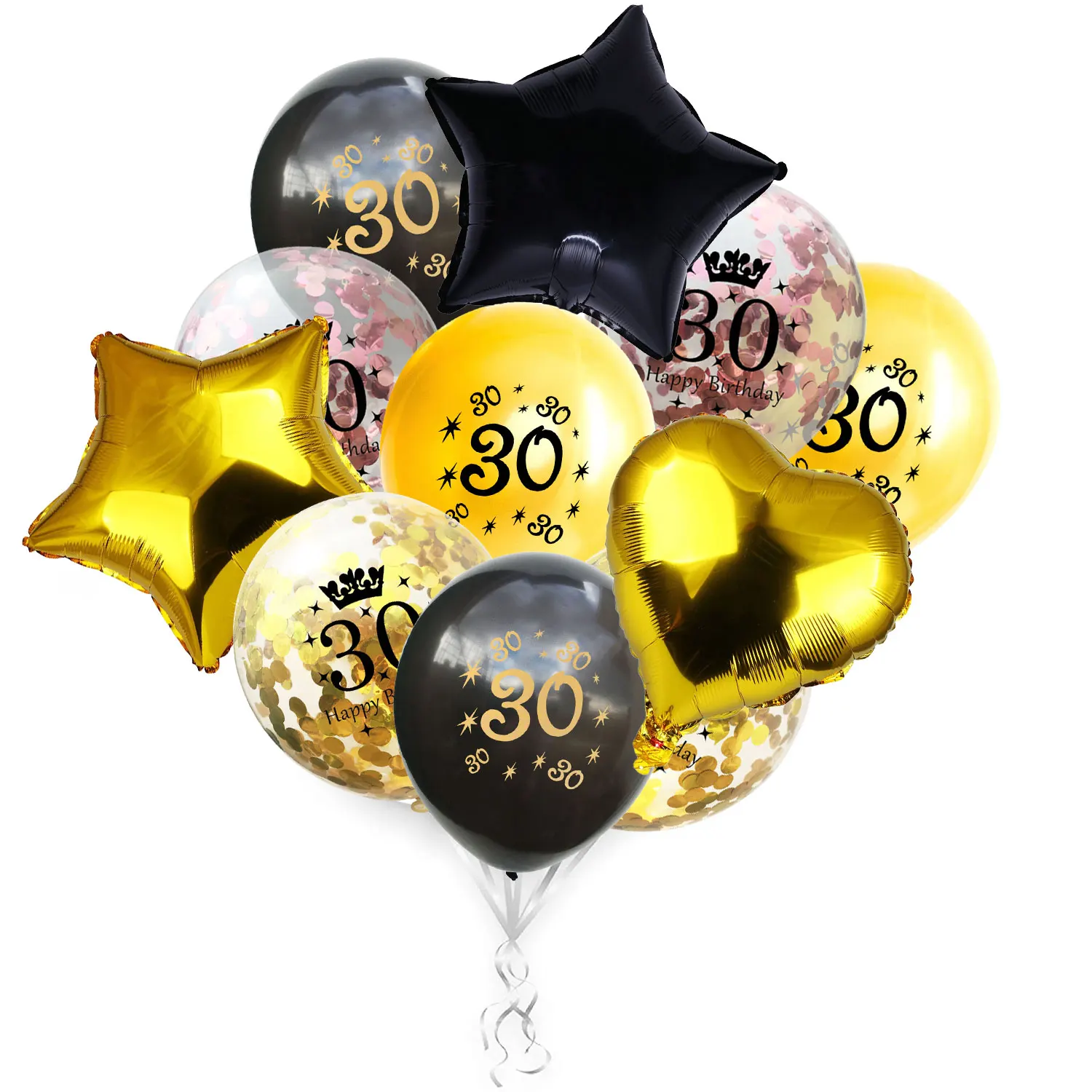 Amawill 30th День рождения воздушные шары 40th 50th воздушный шар &quotКонфетти&quot 30 лет
