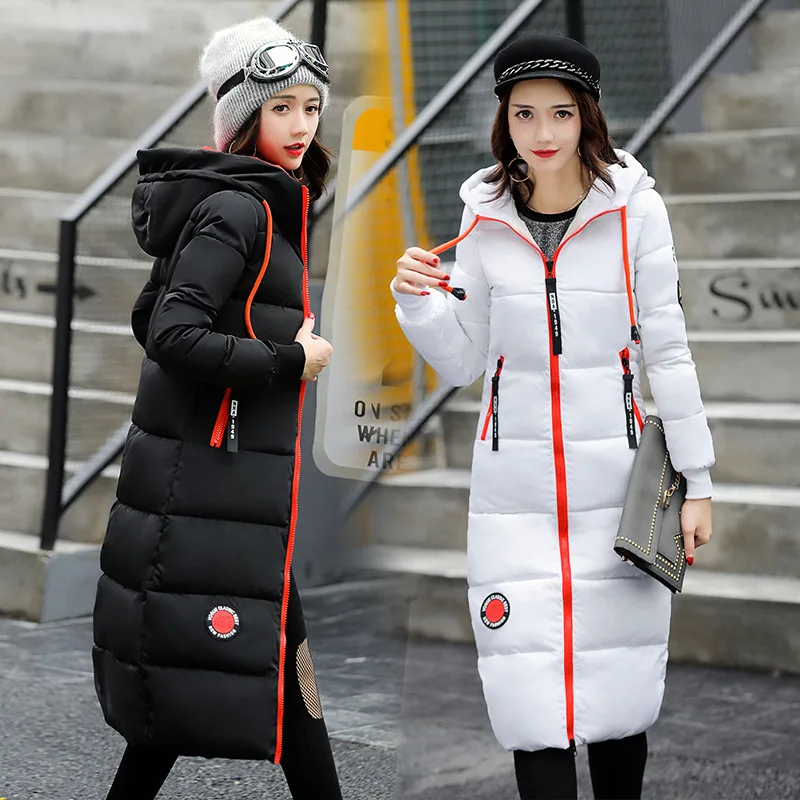 

Autumn Winter New Pattern Cotton-padded Clothes Overknee Self-cultivation Cotton-padded Jacket Thickening Loose Coat Yards