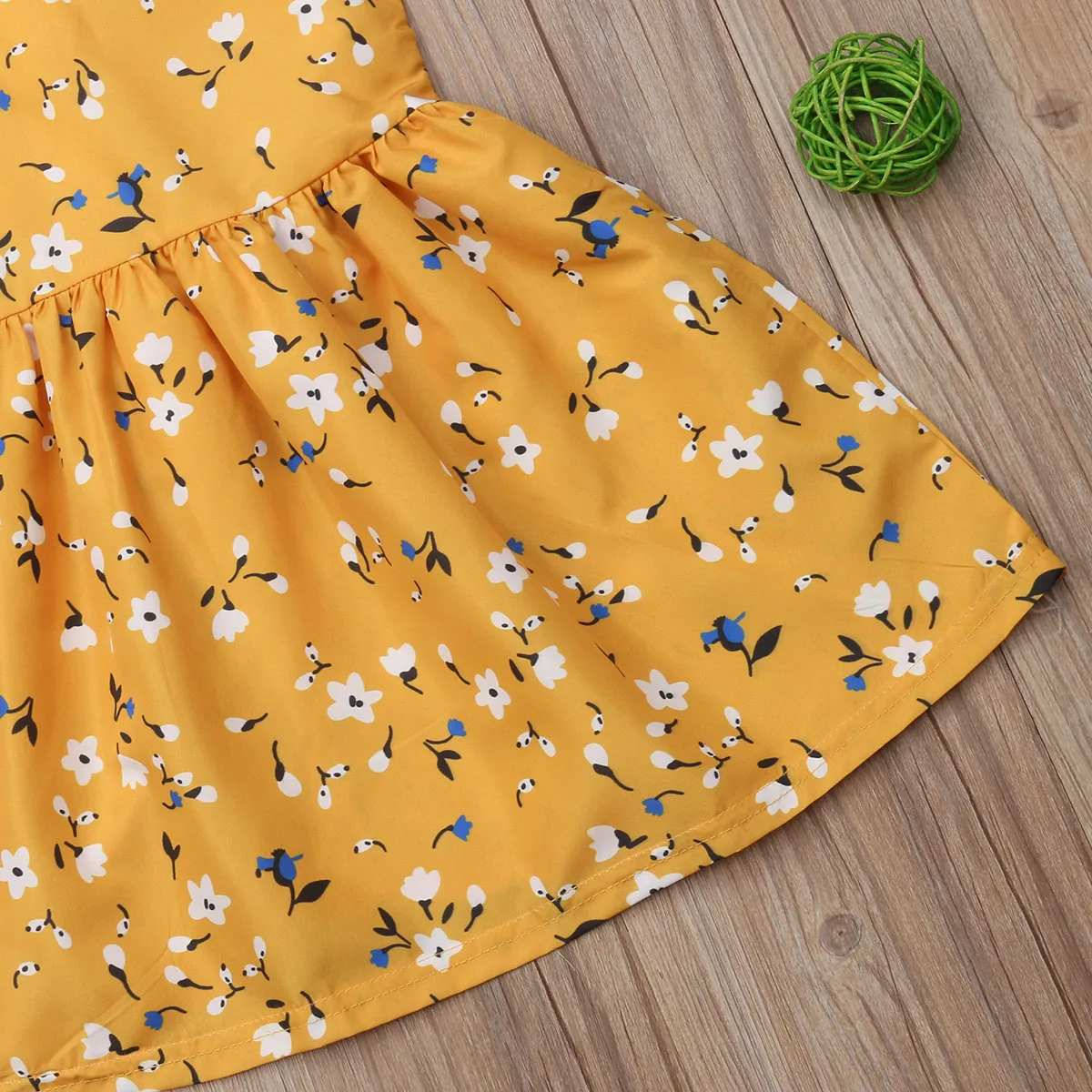 Toddler Kids Baby Girls Summer Short Sleeve Clothes Floral Doll Collar Pageant Party Princess Tutu Gown Dress Cute Casual | Детская