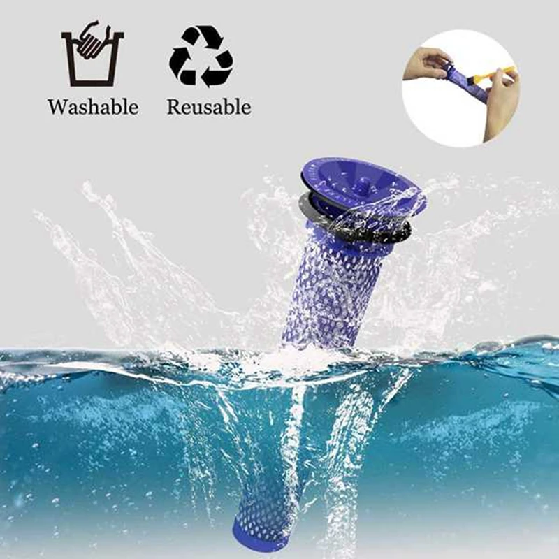 Моющийся фильтр для предварительного двигателя совместимый с Dyson Dc58 Dc59 Dc61 Dc62 V6 V7 V8