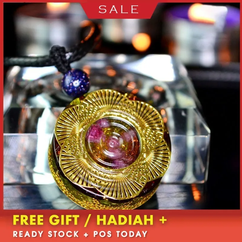 

AURA REIKI Orgonite MineralCrystal Pendant Emotional Harmony Glamour Jewelry Reiki Crystal Pendant For Jewelry Making For Women