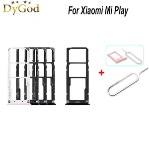 For Xiaomi Mi Play SIM Card Tray Slot Holder Adapter Repair Accessories With Take Sim Card Eject Too