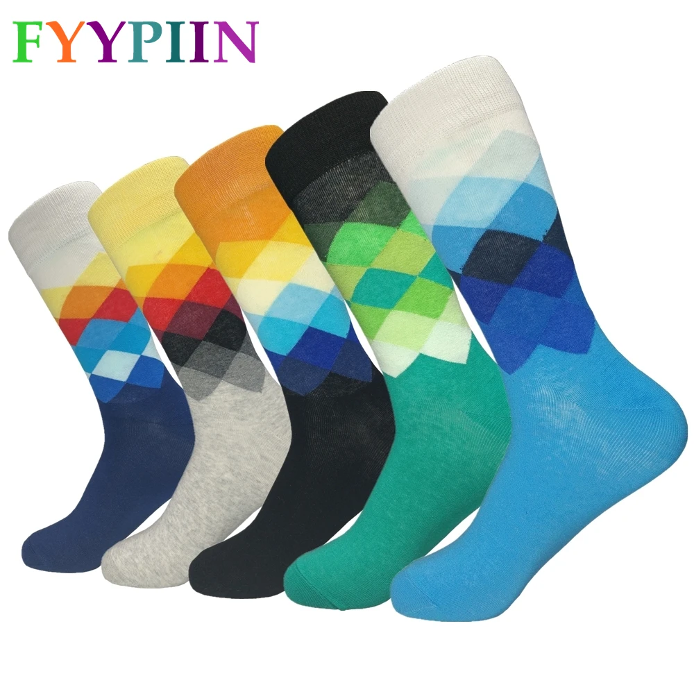 Носки мужские удлиненные х/б|happy socks|socks men highbusiness socks |