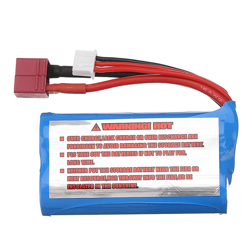 Remo 7 4 V 1500mAh Lipo батарея для 1631 1/16 RC автомобиля T вилка|Детали и аксессуары| |