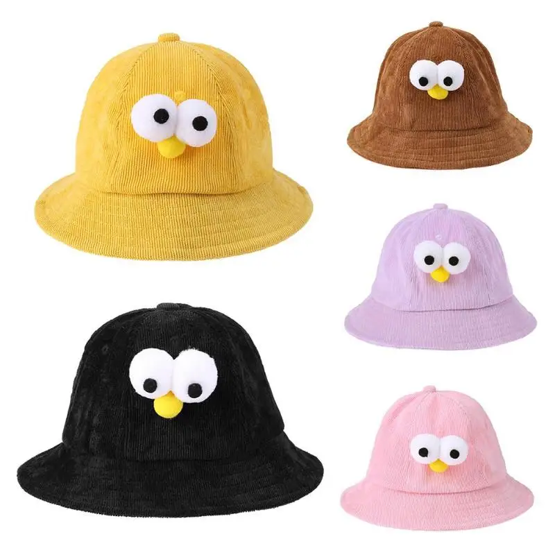 Baby Infant Windproof Cartoon Animal Embroidery Bucket Caps Cotton Sunscreen Hat Accessories | Детская одежда и обувь