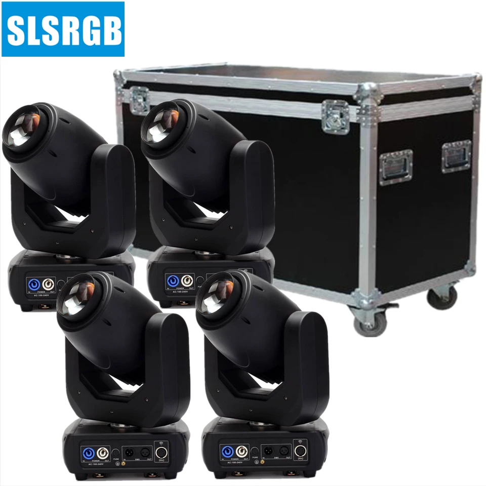 4PCS/LOT with flightcasepro stage 2019 hot new products 150w led moving head spot/moving beam | Лампы и освещение