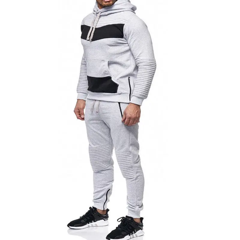 

New Men Winter Warm 2pcs two piece sets Hoodie Hooded Sweatshirt Coat Jacket Outwear Sweatpants Trousers Pants sets Tracksuits