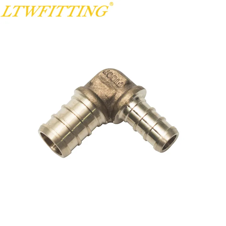 Латунный обжимной фитинг LTWFITTING PEX без свинца диаметр 3/8x1/2 колено PEX|crimp fitting|brass