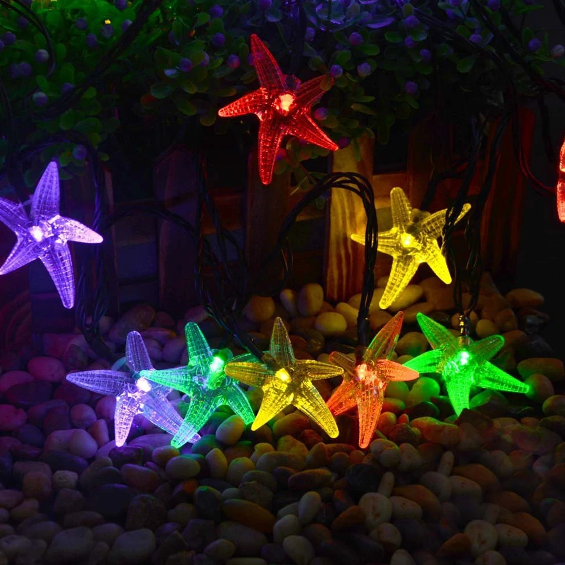 СВЕТОДИОДНАЯ Гирлянда в форме звезды волшебная гирлянда с питанием от батарейки