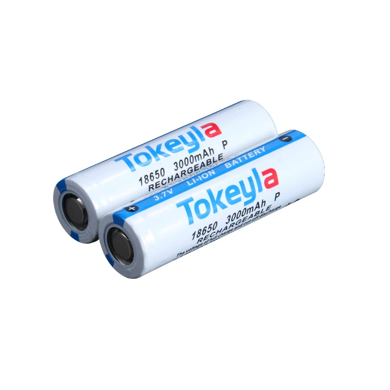 LEORY Tokeyla 6 шт. 2600 мАч 18650 Батарея 3 7 в защищенный перезаряжаемый фонарик мощность