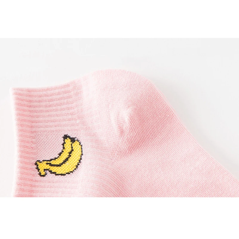 5 пар женские хлопковые носки с милым рисунком башмачки для девочек короткие