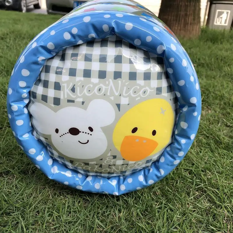Ползающий пластиковый учебный ролик младенческий надувной прочный Bao Упражнение